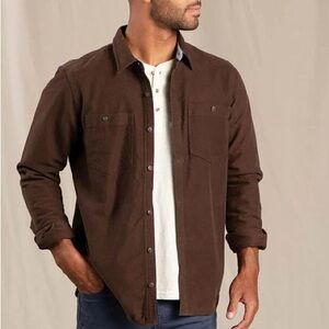 Toad&Co Men's Morrison Brown Shirt Jacket size Medium